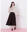 リボンダッフルショートファーコート