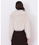 リボンダッフルショートファーコート