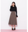 ウーリッシュフラノタックフレアスカート