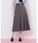 細ベルト付きセミフレアスカート