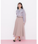 細ベルト付きセミフレアスカート