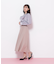 細ベルト付きセミフレアスカート