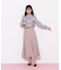 細ベルト付きセミフレアスカート