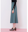 細ベルト付きセミフレアスカート