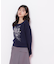 リボンブーケロゴ刺繍スウェット