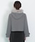 フェイクファー付ショートダッフルコート