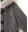 フェイクファー付ショートダッフルコート