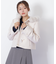 フェイクファー付ショートダッフルコート