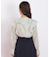 長袖ラッフルブラウス