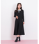 長袖ポロネックニットワンピース