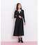 長袖ポロネックニットワンピース