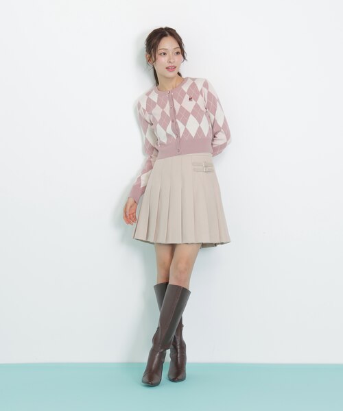 サイドベルトプリーツミニスカート｜ジルバイジルスチュアートの通販  