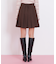 サイドベルトプリーツミニスカート