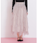 縦ラッフルチュールスカート