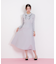 フリルポロニットワンピース