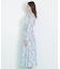 ピンタック花柄ワンピース