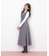 袖ボタンリブニット