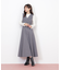 袖ボタンリブニット