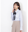 リボンタイ付シャツ