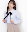 リボンタイ付シャツ