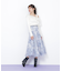 ベロアリボンオパールフラワースカート