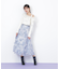 ベロアリボンオパールフラワースカート