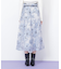 ベロアリボンオパールフラワースカート