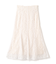 モール刺繍レースマーメイドスカート