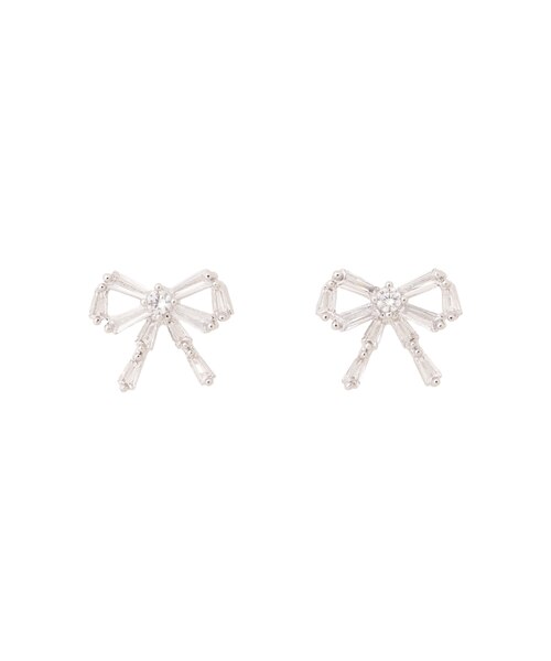 Cubic プチリボンピアス｜ジルバイジルスチュアートの通販｜&mall