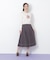 フロント釦配色ステッチスカート