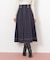 フロント釦配色ステッチスカート