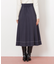 フロント釦配色ステッチスカート