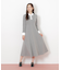ポロ衿カットソーフレアワンピース