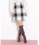 ロービングチェックミニスカート