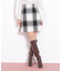 ロービングチェックミニスカート