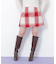 ロービングチェックミニスカート