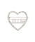 ハートビジューブローチ
