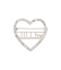 ハートビジューブローチ