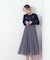 ニットジャケットドッキングワンピース