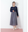 ニットジャケットドッキングワンピース