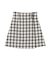 ブロックチェックツィードミニスカート