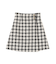 ブロックチェックツィードミニスカート