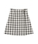 ブロックチェックツィードミニスカート