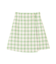 ブロックチェックツィードミニスカート
