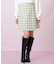 ブロックチェックツィードミニスカート