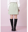 ブロックチェックツィードミニスカート