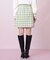 ブロックチェックツィードミニスカート
