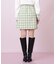 ブロックチェックツィードミニスカート