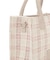 ツイードチェックトートバッグ