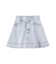 ハートボタンフレアミニスカート